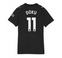 Manchester City Jeremy Doku #11 Koszulka Wyjazdowa damskie 2025-26 Krótki Rękaw